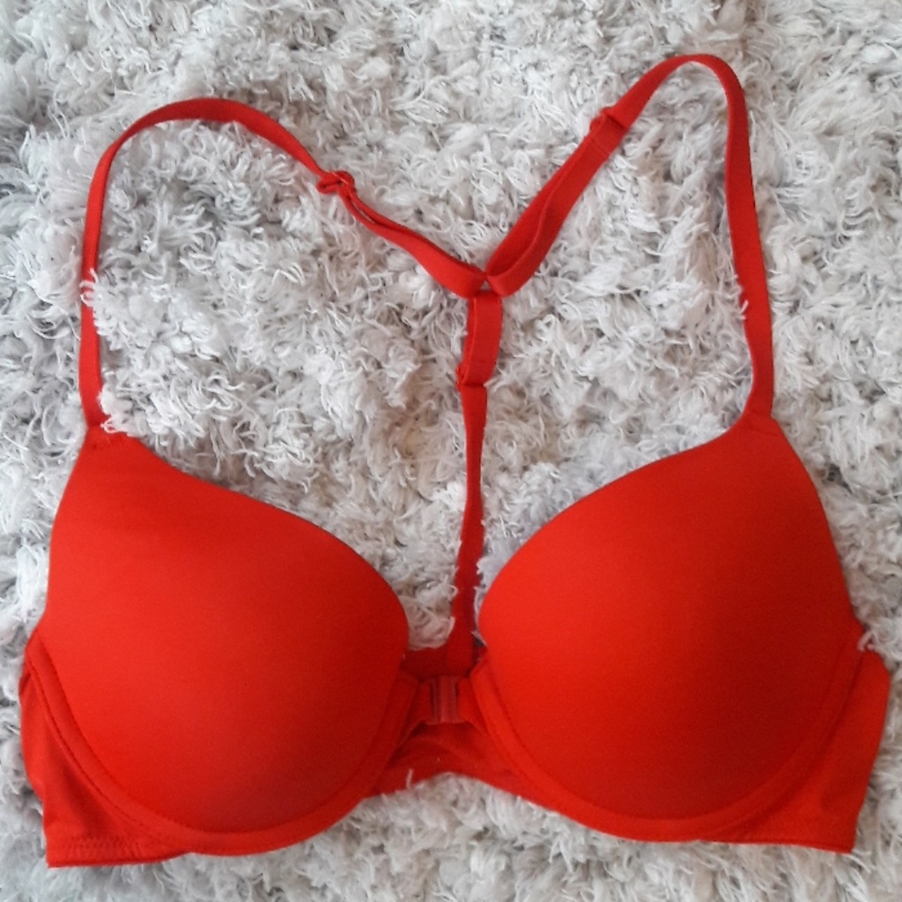 Red Push Up Bra